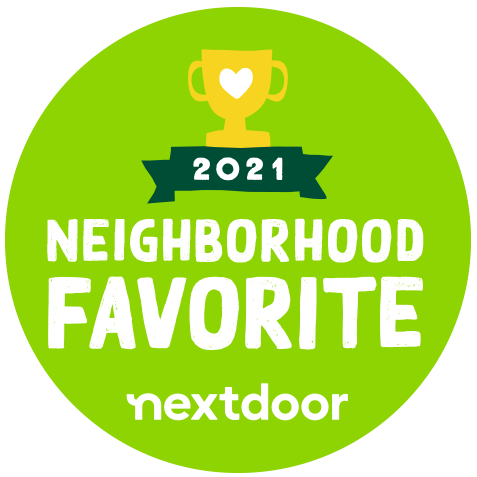 next door - neighborhood favorite 2021 badge
