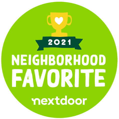 next door - neighborhood favorite 2021 badge